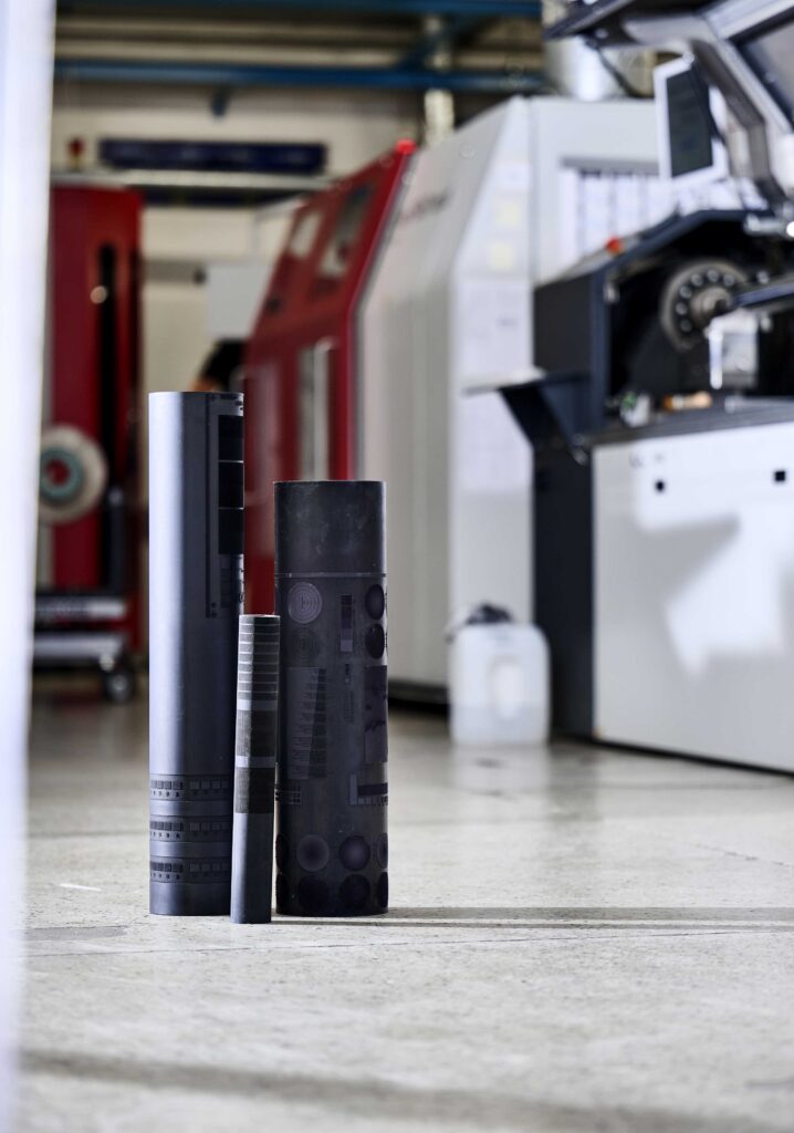 Sleeves vises i vores produktionsmiljø